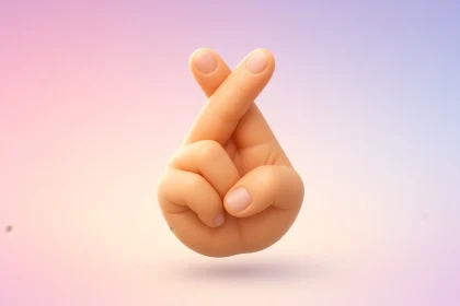 fingers crossed emoji