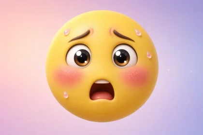 flustered emoji
