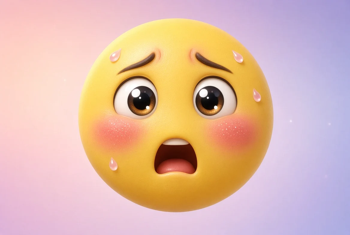 flustered emoji