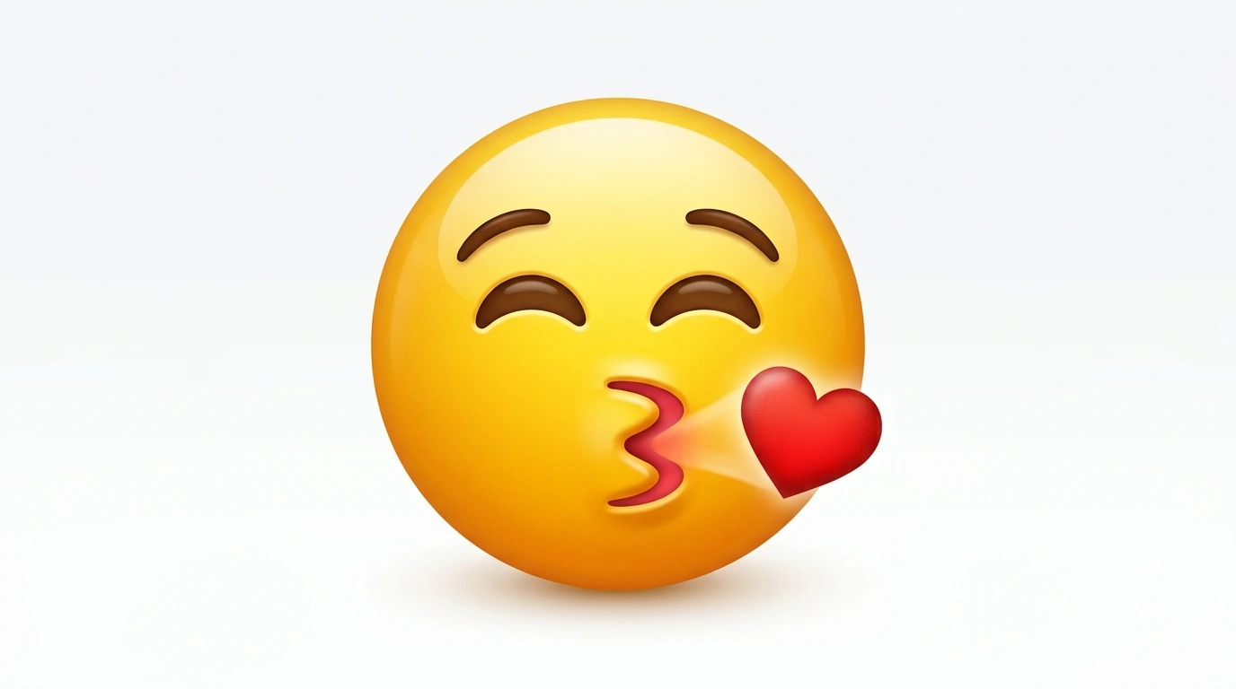 kiss face emoji