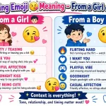 kissing emoji meme meaning from a girl or boy