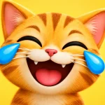 Cat laughing emoji