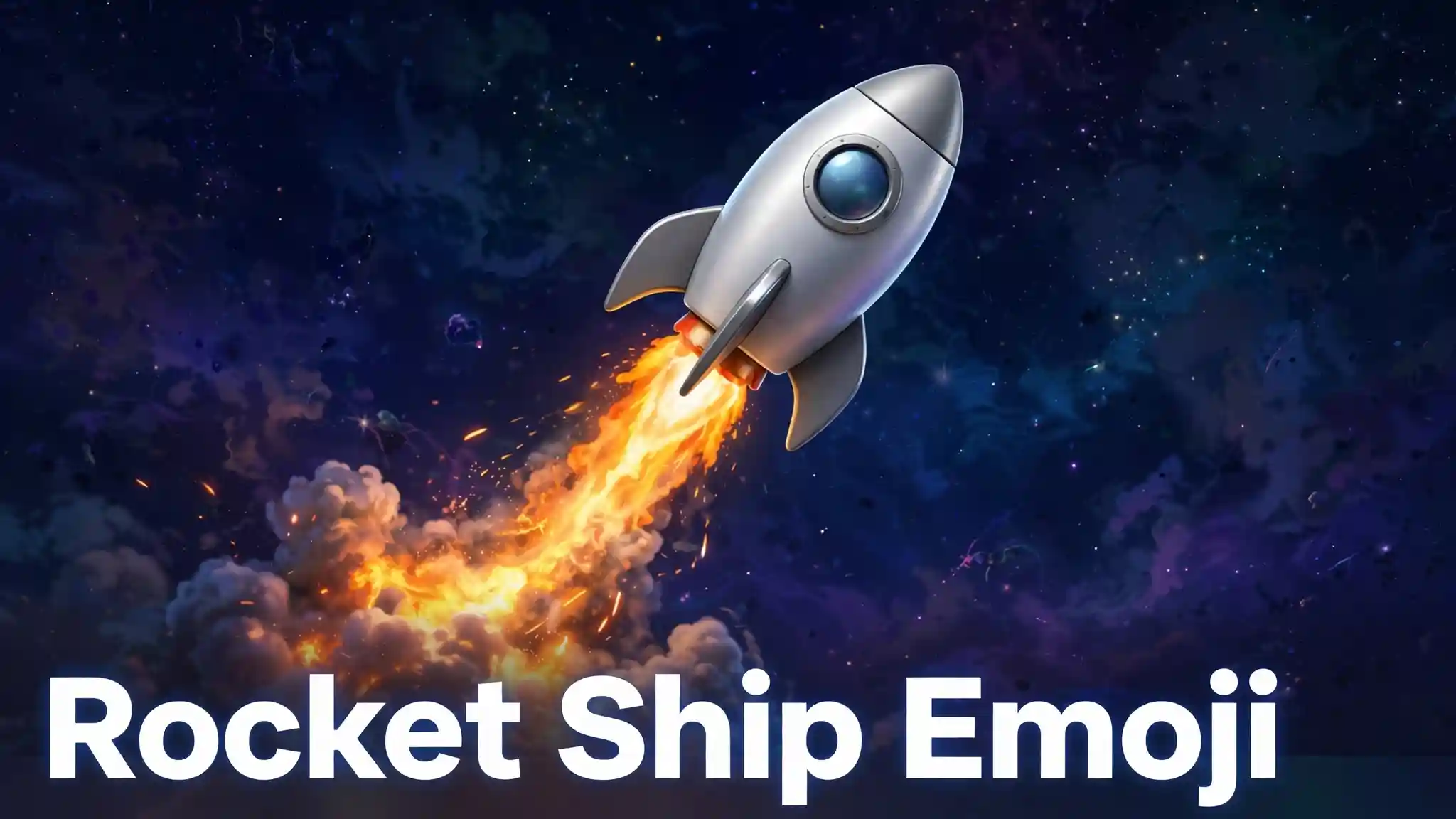 Rocket ship emoji